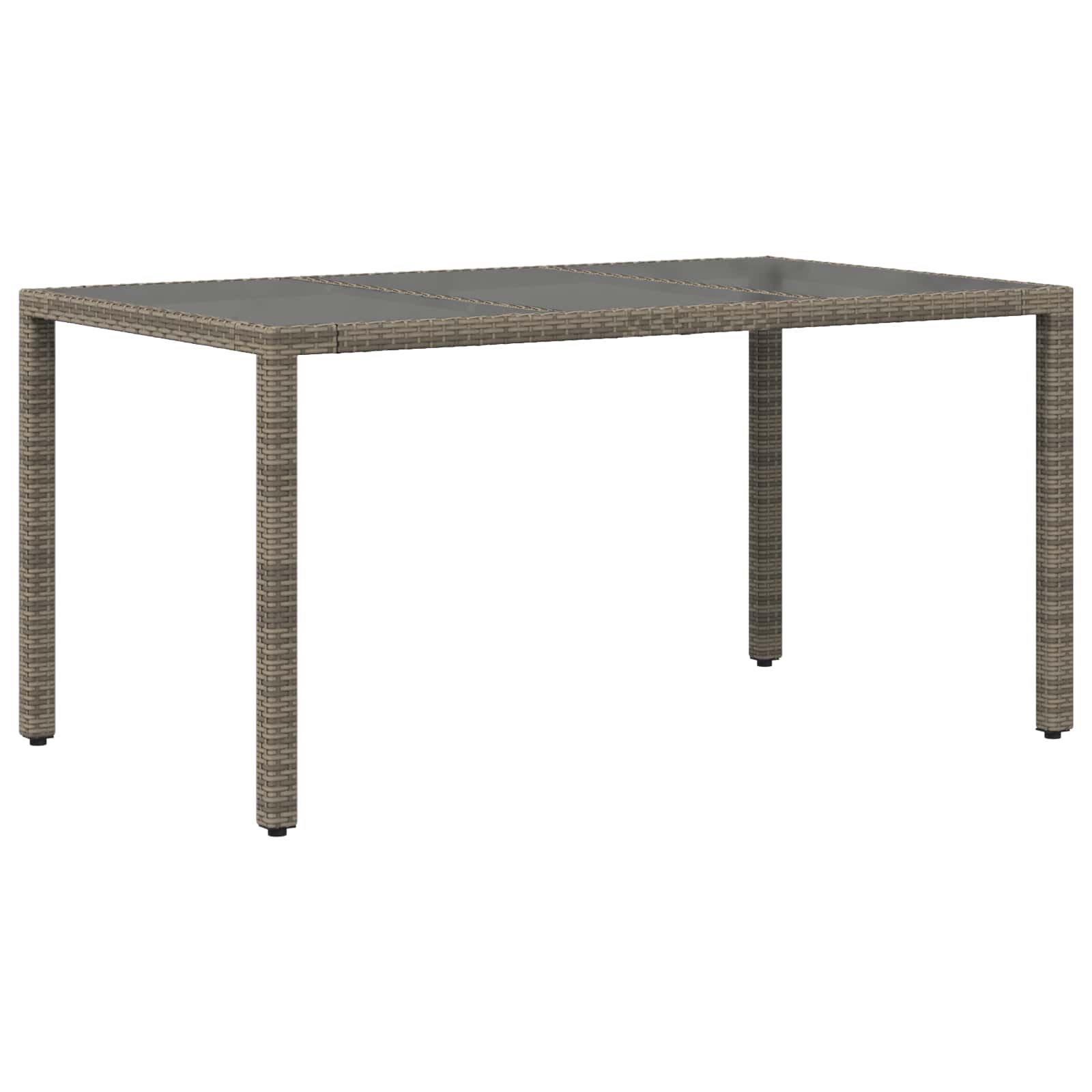 Set da pranzo per esterni 5 pz Grigio polyrattan