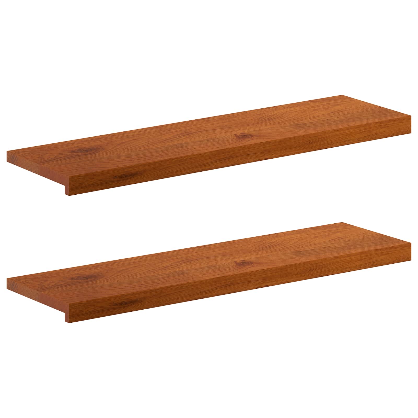 Gradini per Scale 2 pz 90 x 25 x 2 cm Marrone