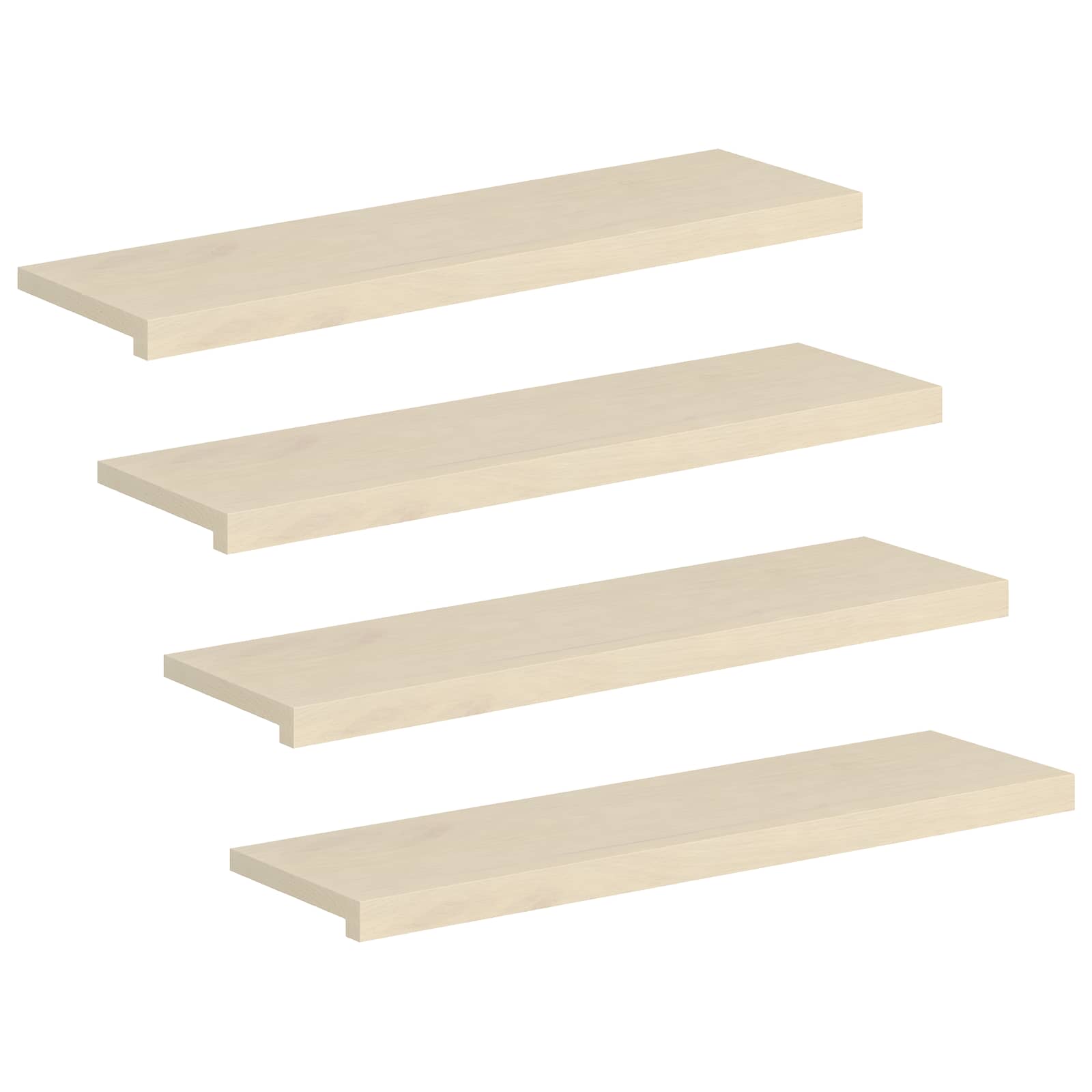 Gradini per Scale 4 pz 100 x 30 x 2 cm Bianco