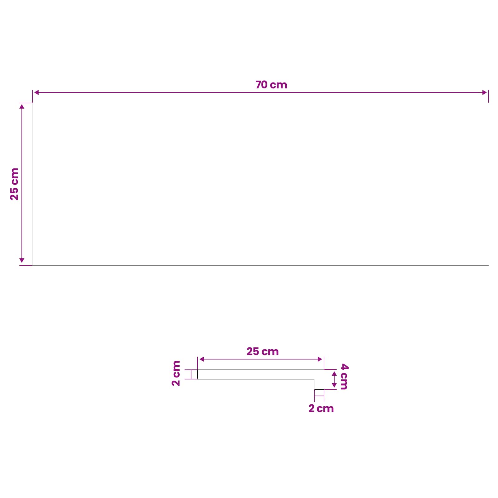 Gradini per Scale 8 pz 70 x 25 x 2 cm Marrone Scuro