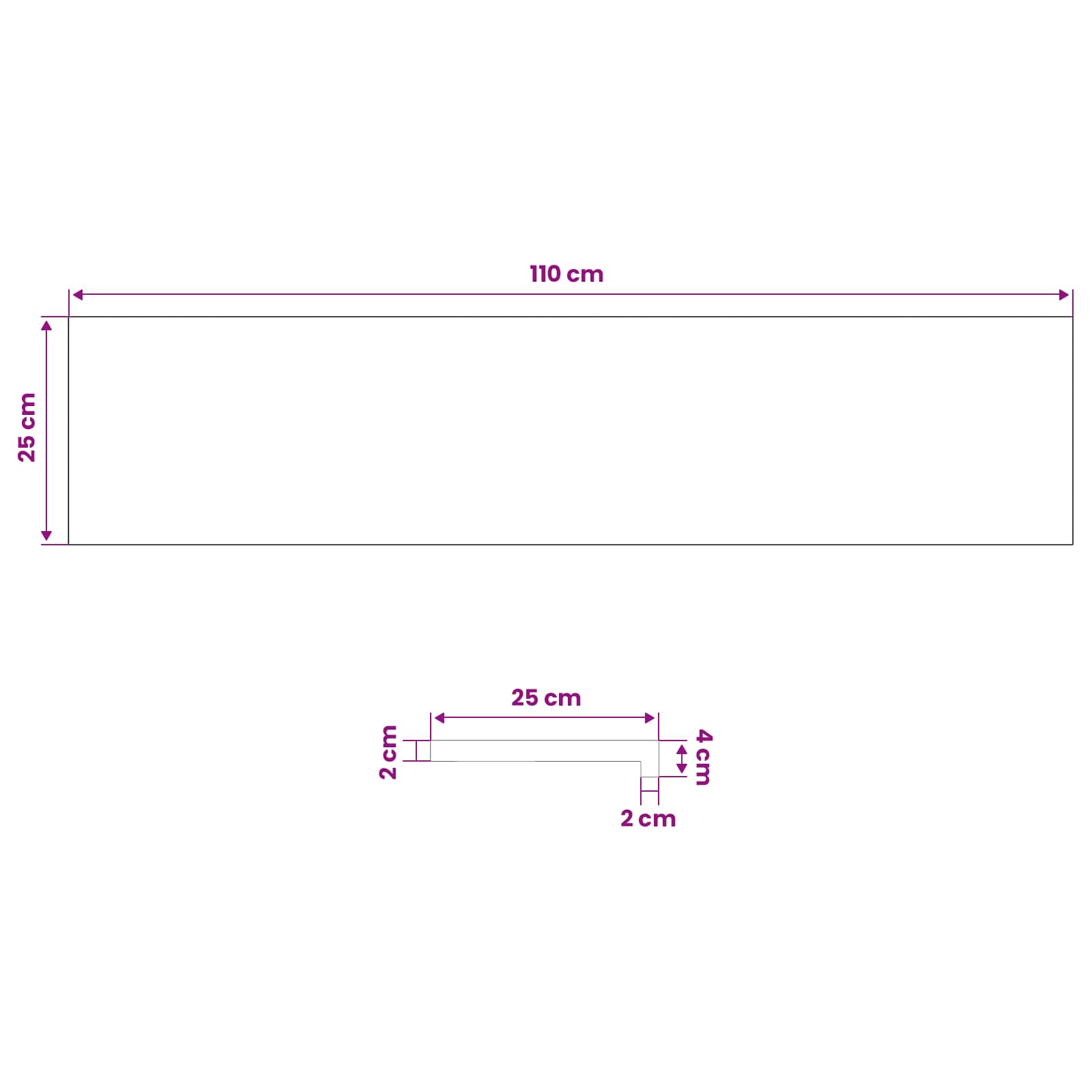Gradini per Scale 20 pz 110 x 25 x 2 cm Marrone