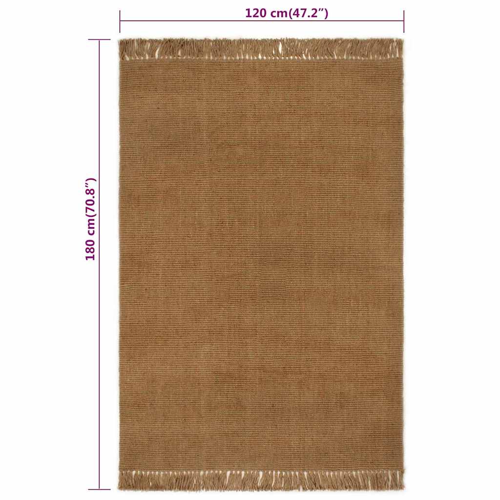 Tappeto con Nappe 120x180 cm Iuta