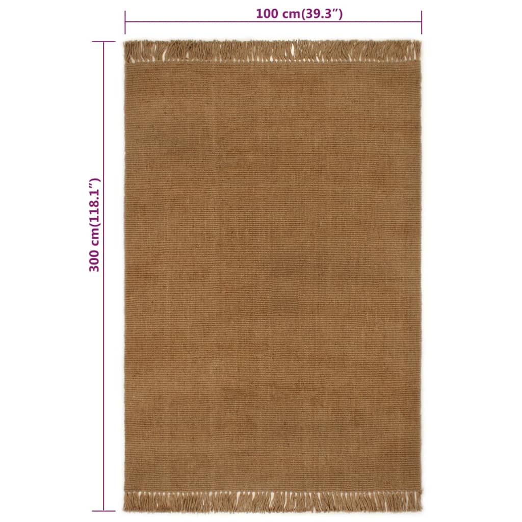 tappeto antiscivolo con Nappe 100x300 cm Iuta