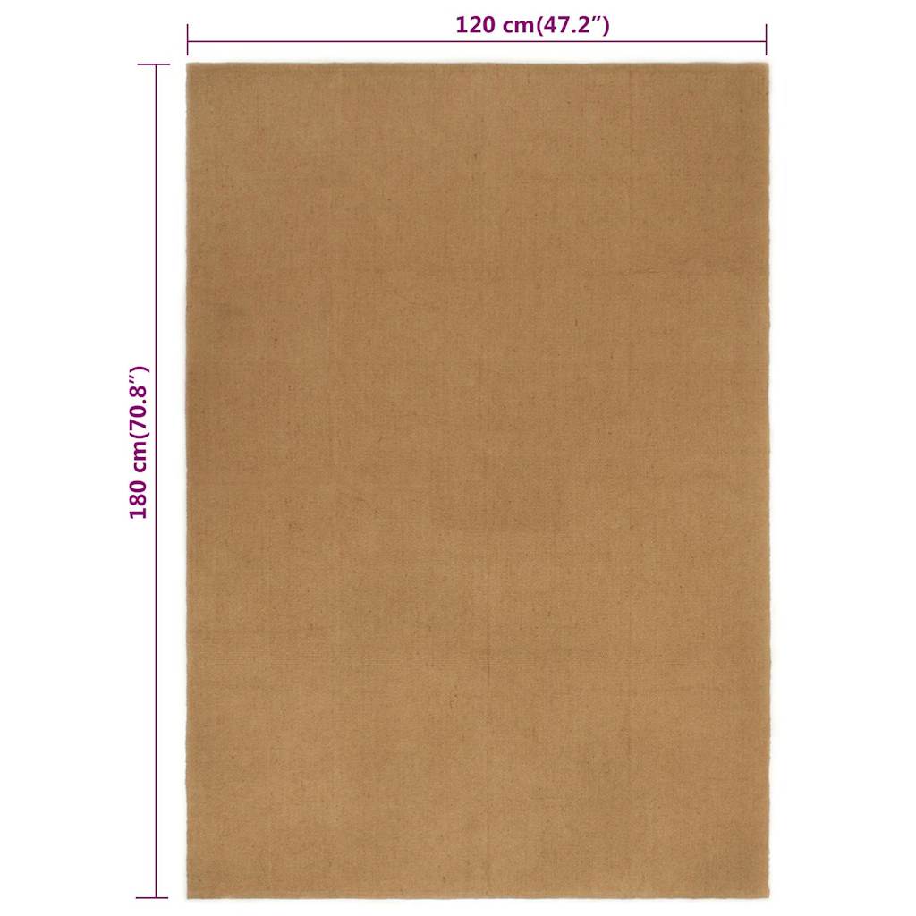 Tappeto 120x180 cm Iuta Rettangolare