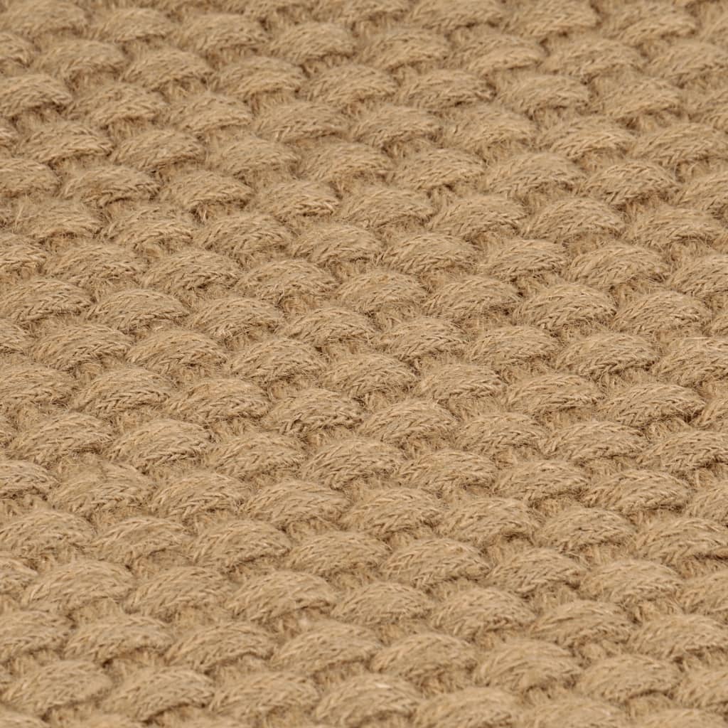 Tappeto Rettangolare Naturale 80x160 cm in Juta