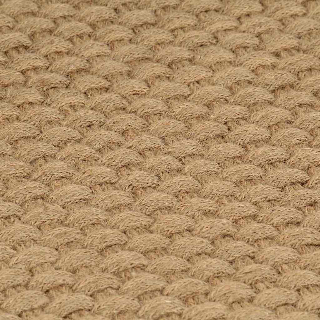 Tappeto Rettangolare Naturale 200x300 cm in Juta