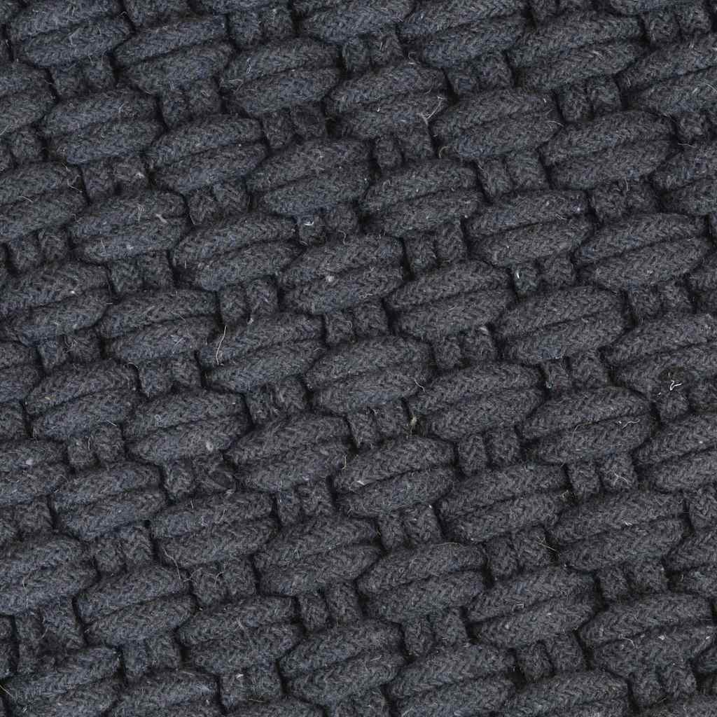 Tappeto Rettangolare Antracite 120x180 cm in Cotone
