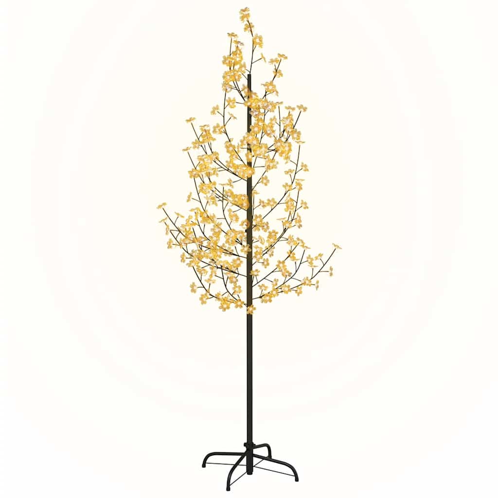 Albero di Ciliegio con 220 LED Bianco Caldo 220 cm