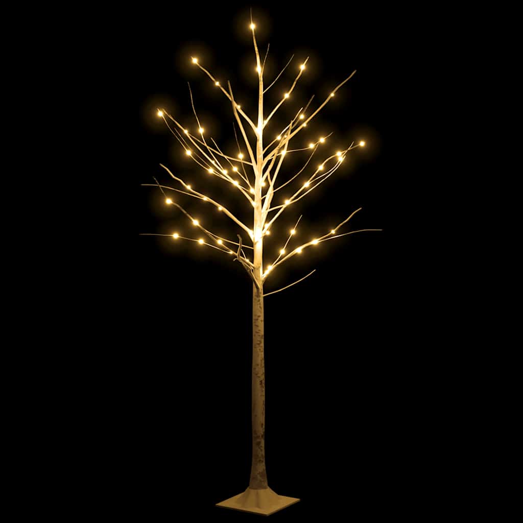 Betulla con LED Bianco Caldo 96 LED 180 cm