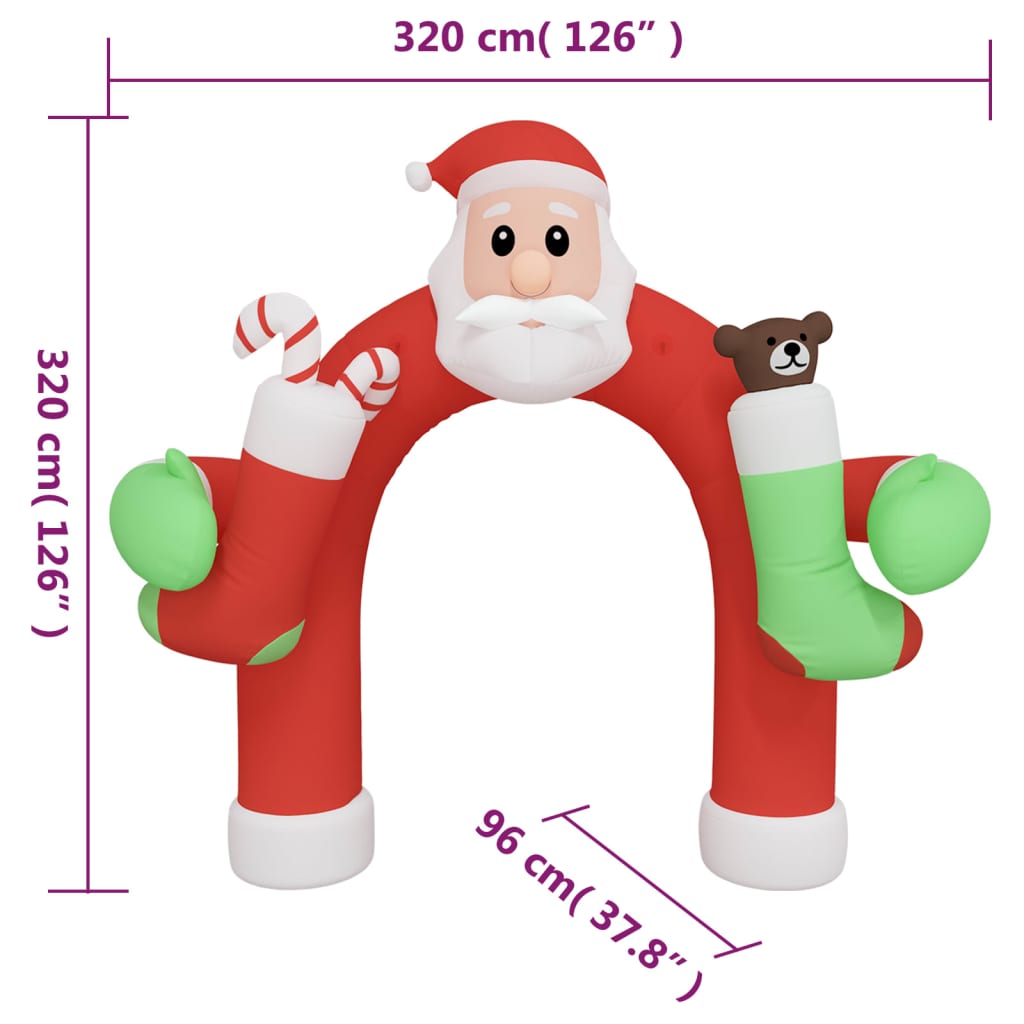 Ingresso ad Arco Gonfiabile con LED 320 cm