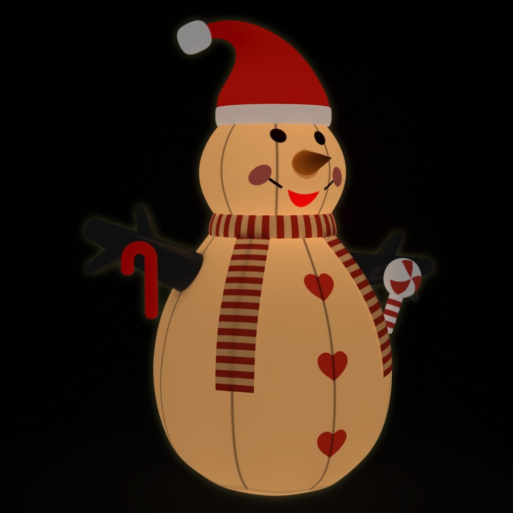Pupazzo di neve gonfiabile con LED 300 cm