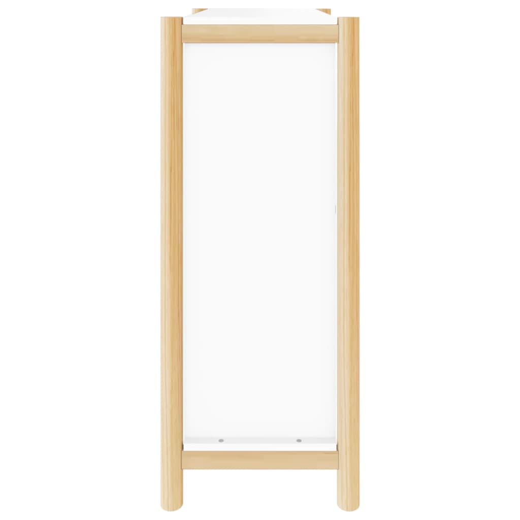 Scarpiera Bianca 57,5x33x80 cm in Legno Multistrato