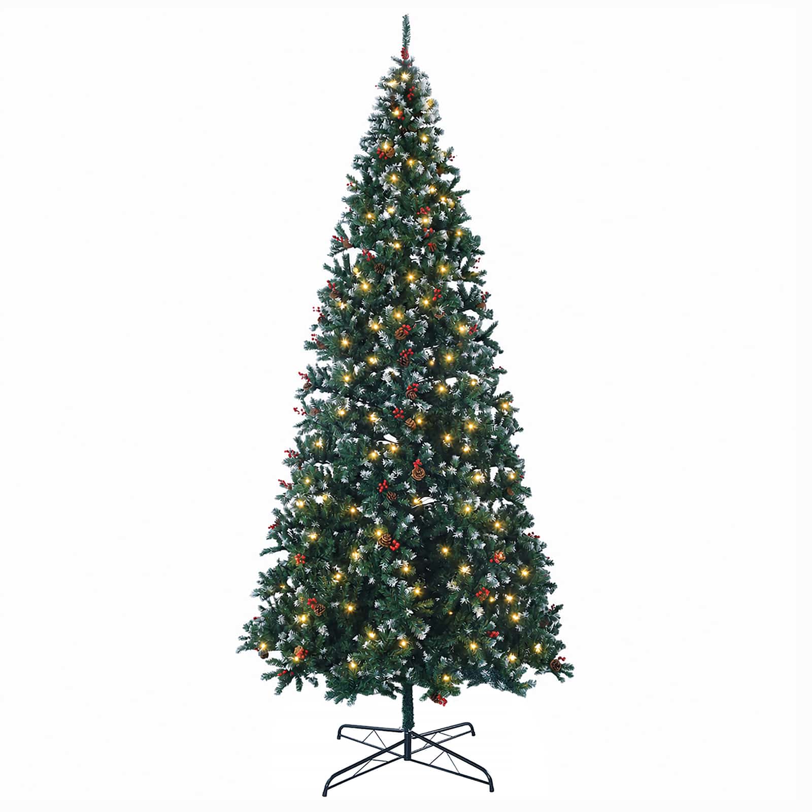 Albero di Natale Artificiale con Rami Pieghevoli 500 cm 900 LED