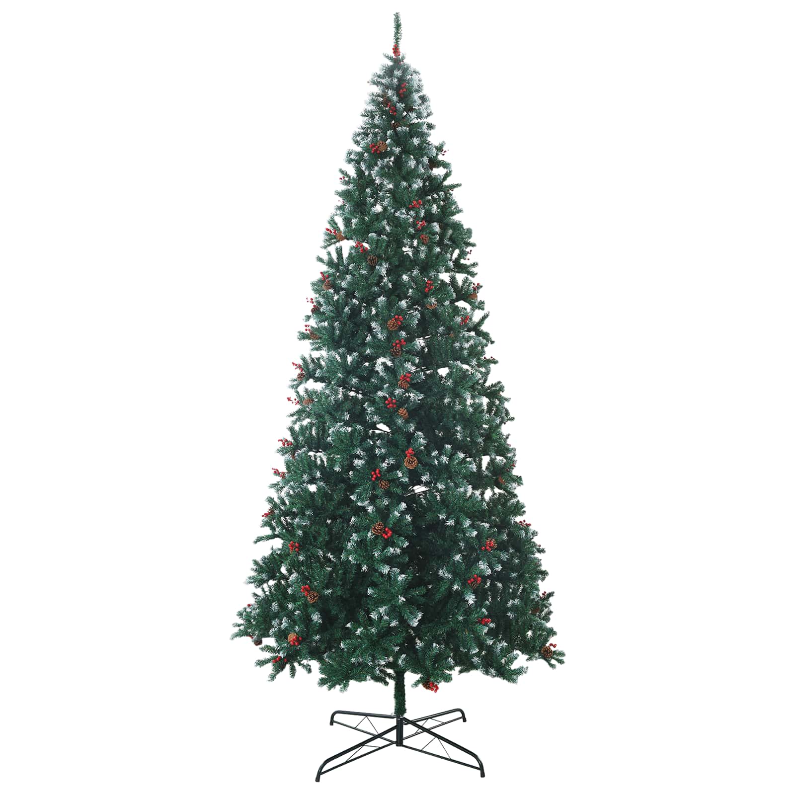 Albero di Natale Artificiale con Rami Pieghevoli 400 cm 600 LED