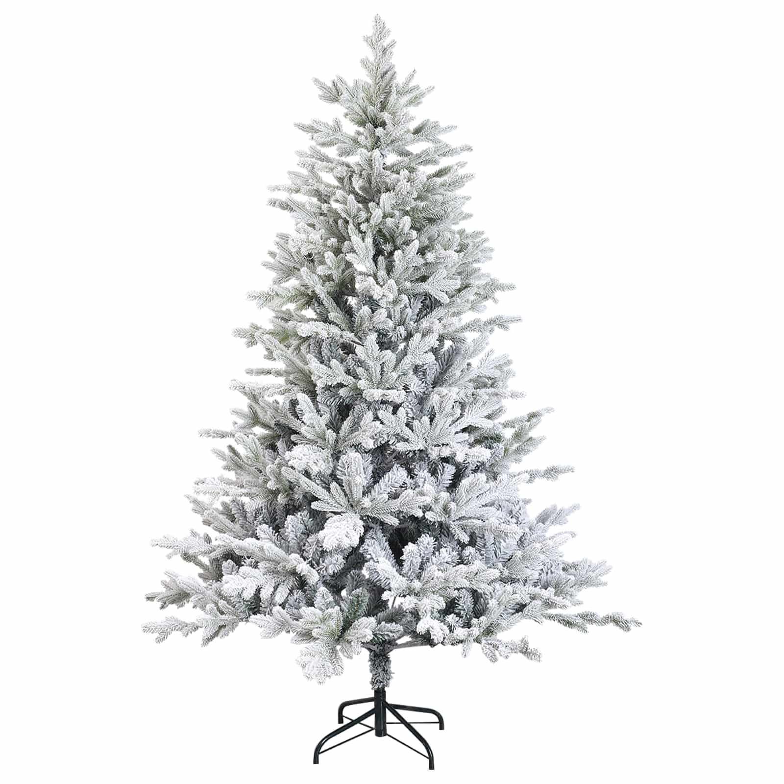 Albero di Natale Artificiale con Rami Pieghevoli 150 cm 150 LED
