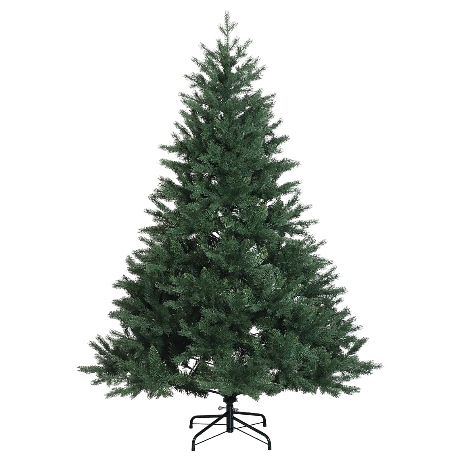 Albero di Natale Artificiale con Rami Pieghevoli 120 cm 150 LED
