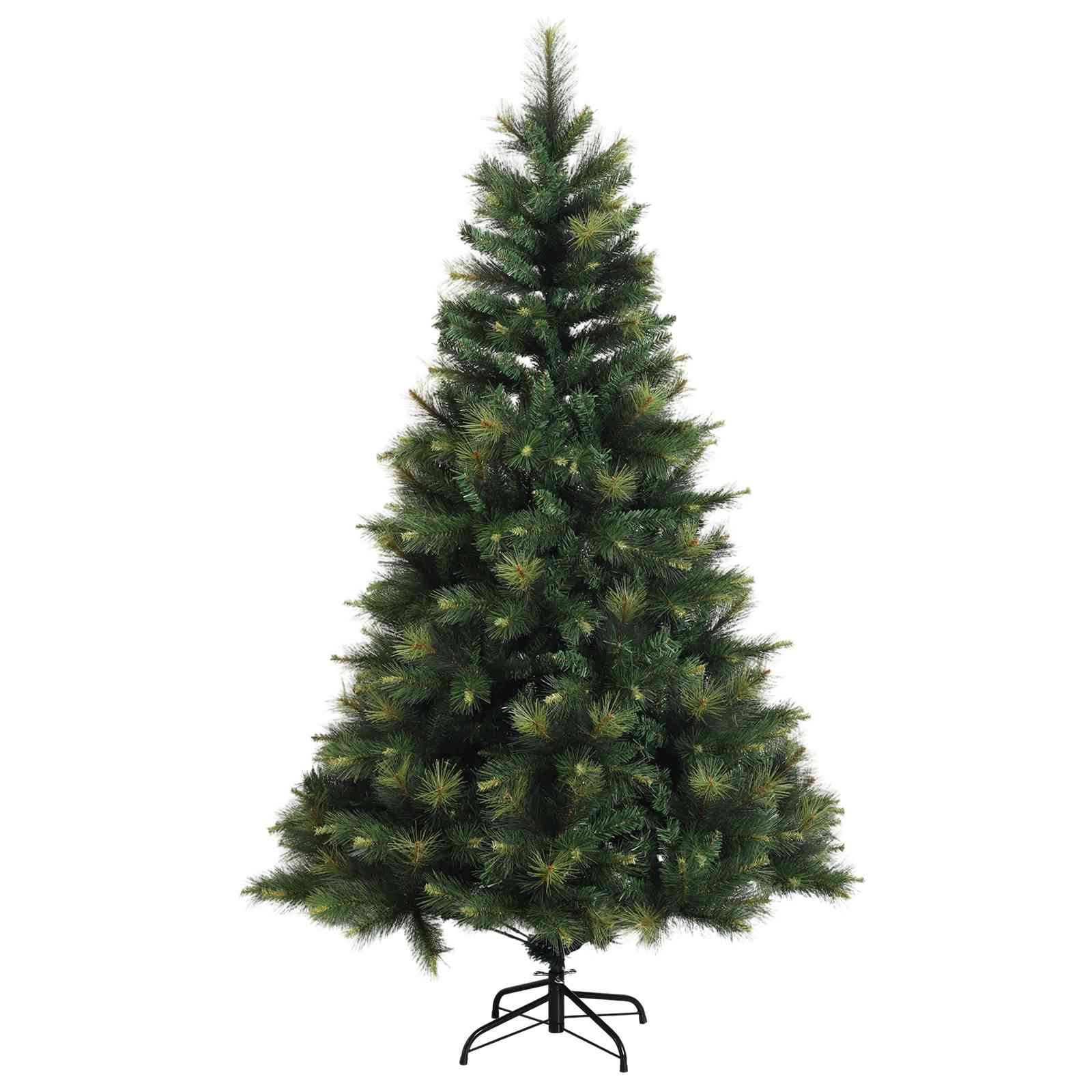 Albero di Natale Artificiale con Rami Pieghevoli 120 cm 150 LED