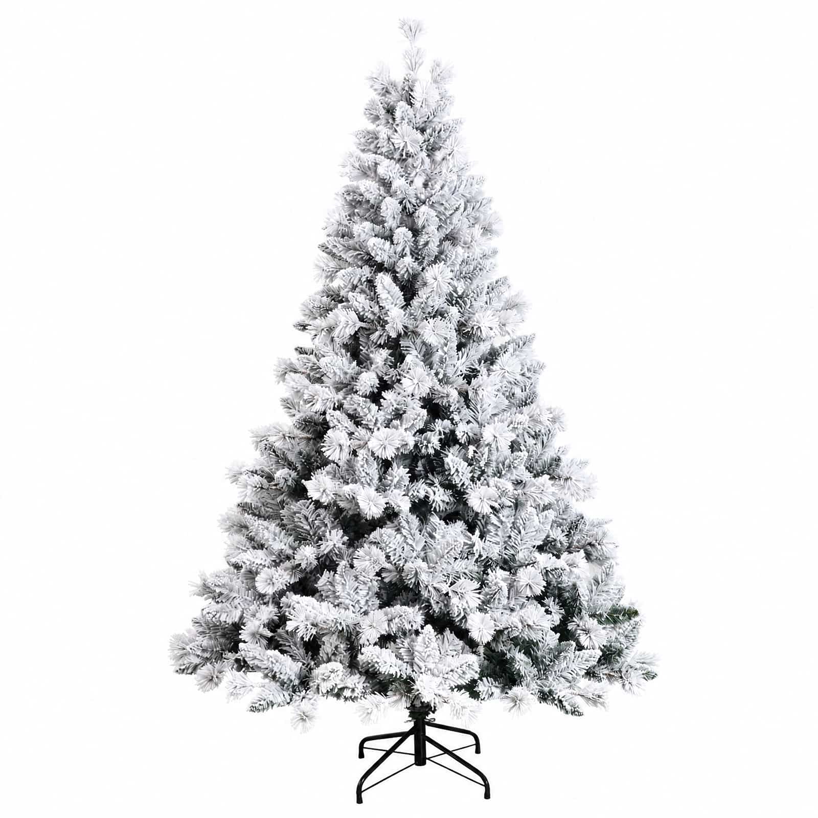 Albero di Natale Artificiale con Rami Pieghevoli 150 cm 150 LED