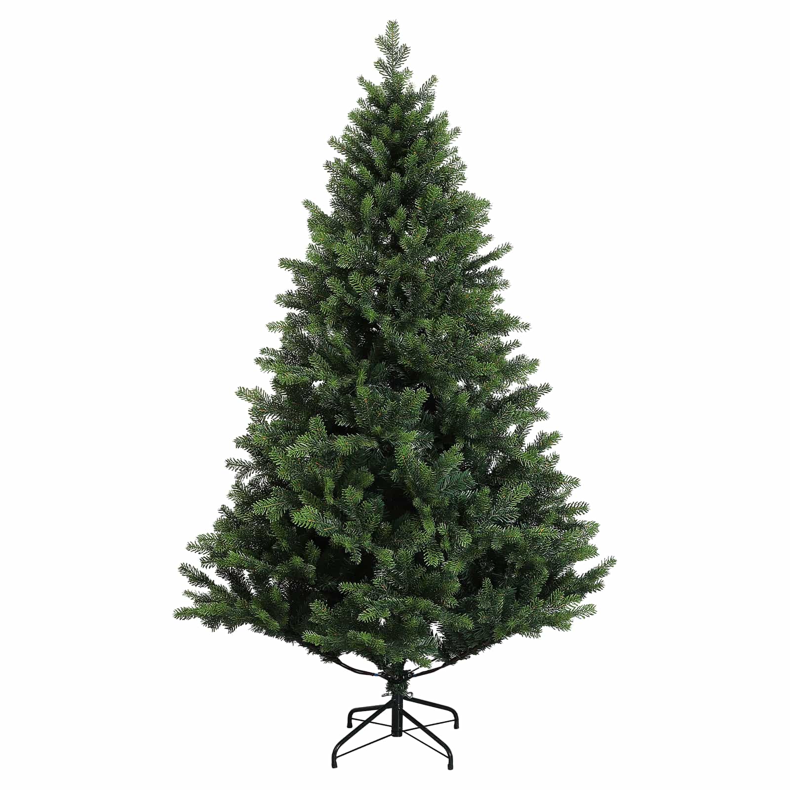 Albero di Natale Artificiale con Rami Pieghevoli 120 cm 150 LED
