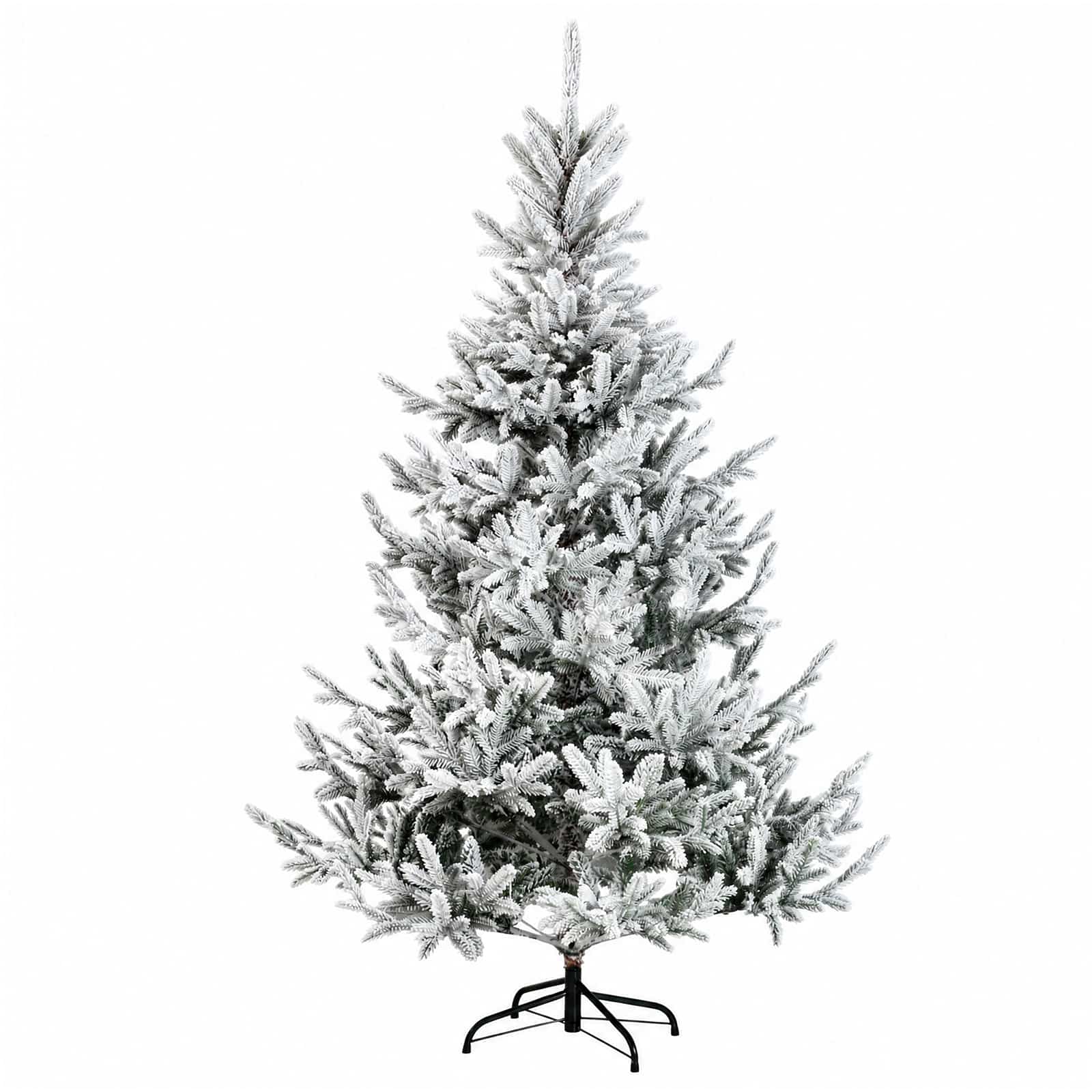Albero di Natale Artificiale con Rami Pieghevoli 120 cm 150 LED
