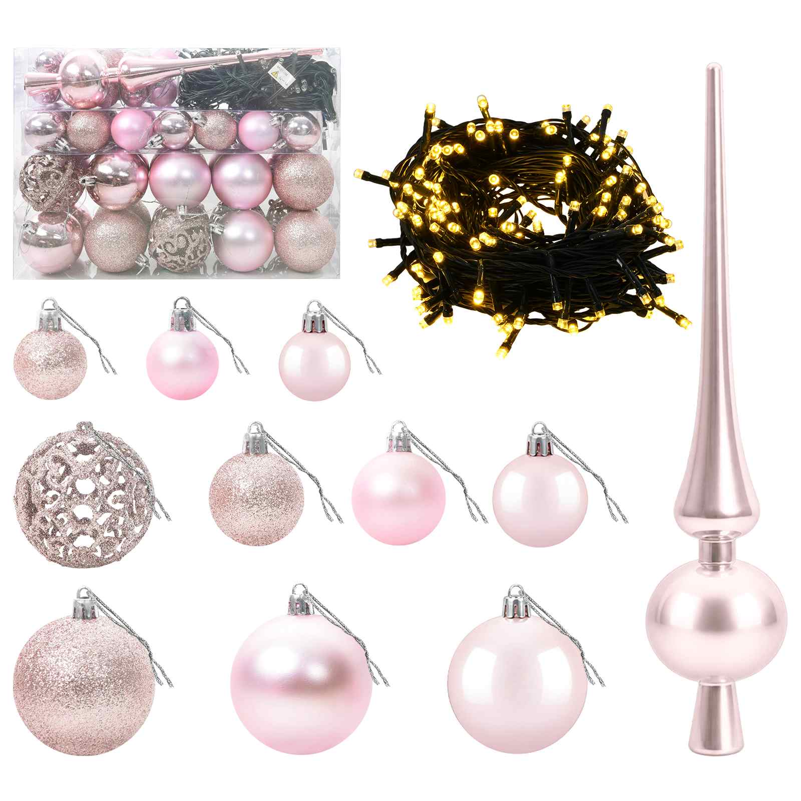 Albero di Natale Artificiale con Rami Pieghevoli 120 cm 150 LED
