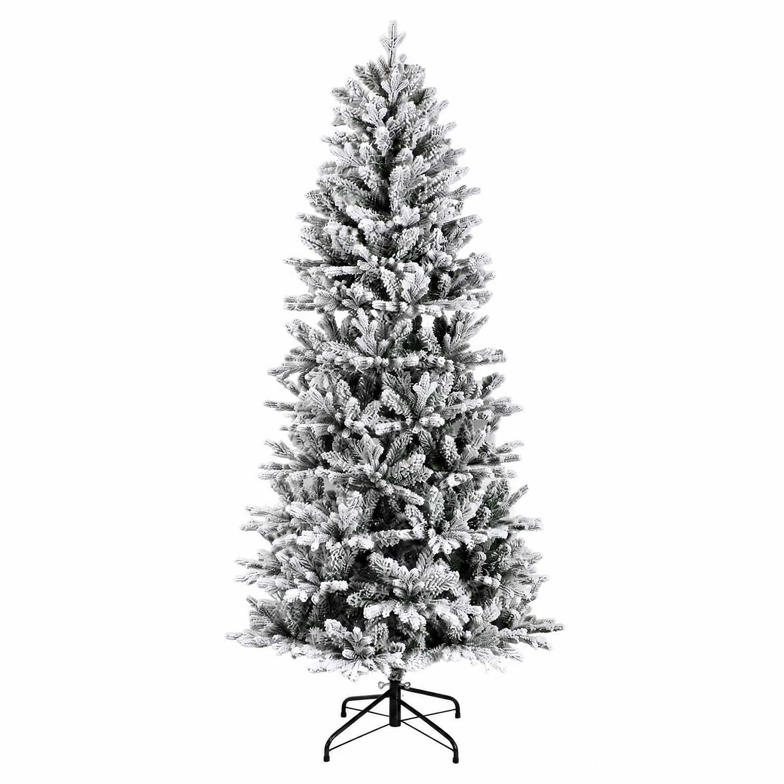 Albero di Natale Artificiale con Rami Pieghevoli 180 cm 300 LED