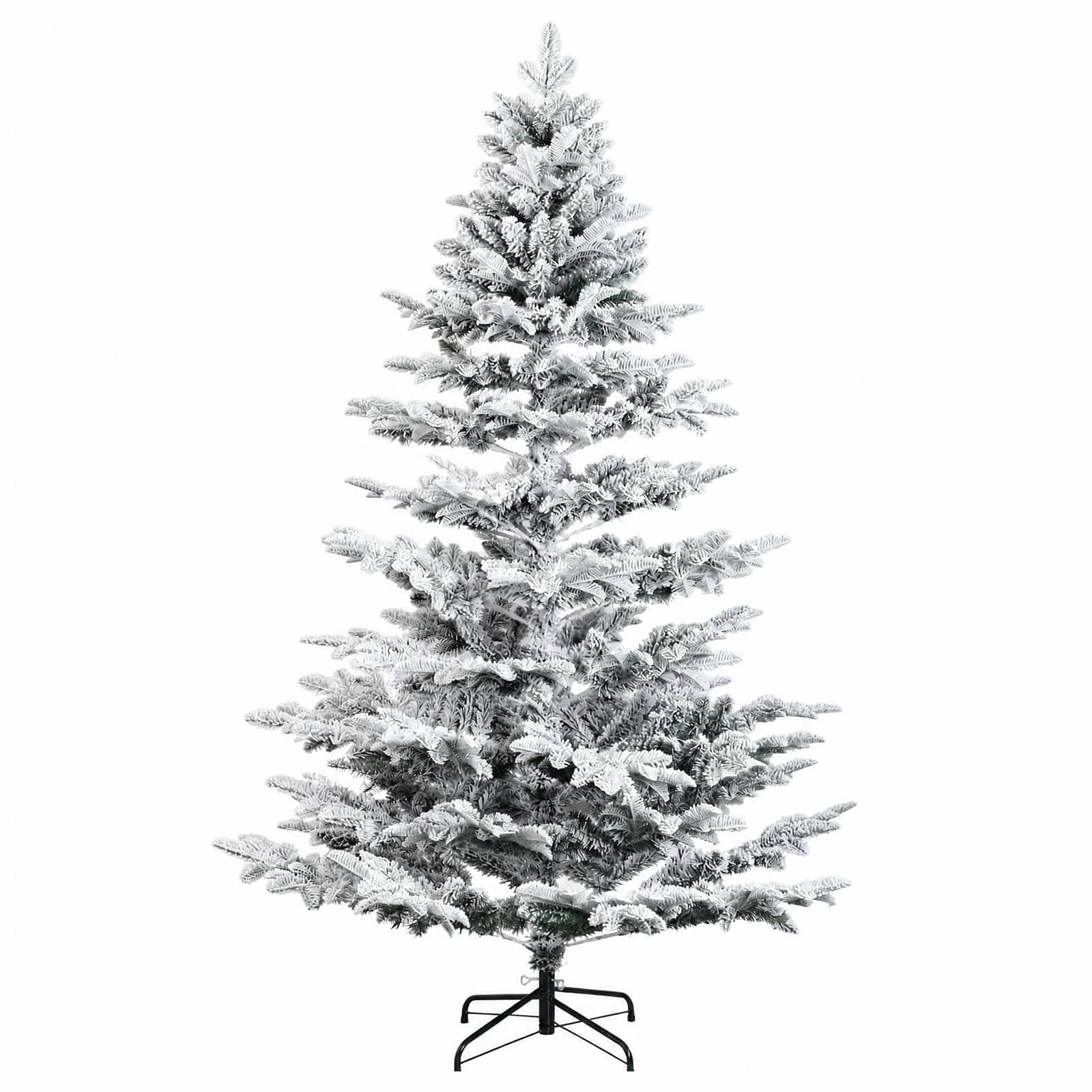 Albero di Natale Artificiale con Rami Pieghevoli 210 cm 300 LED