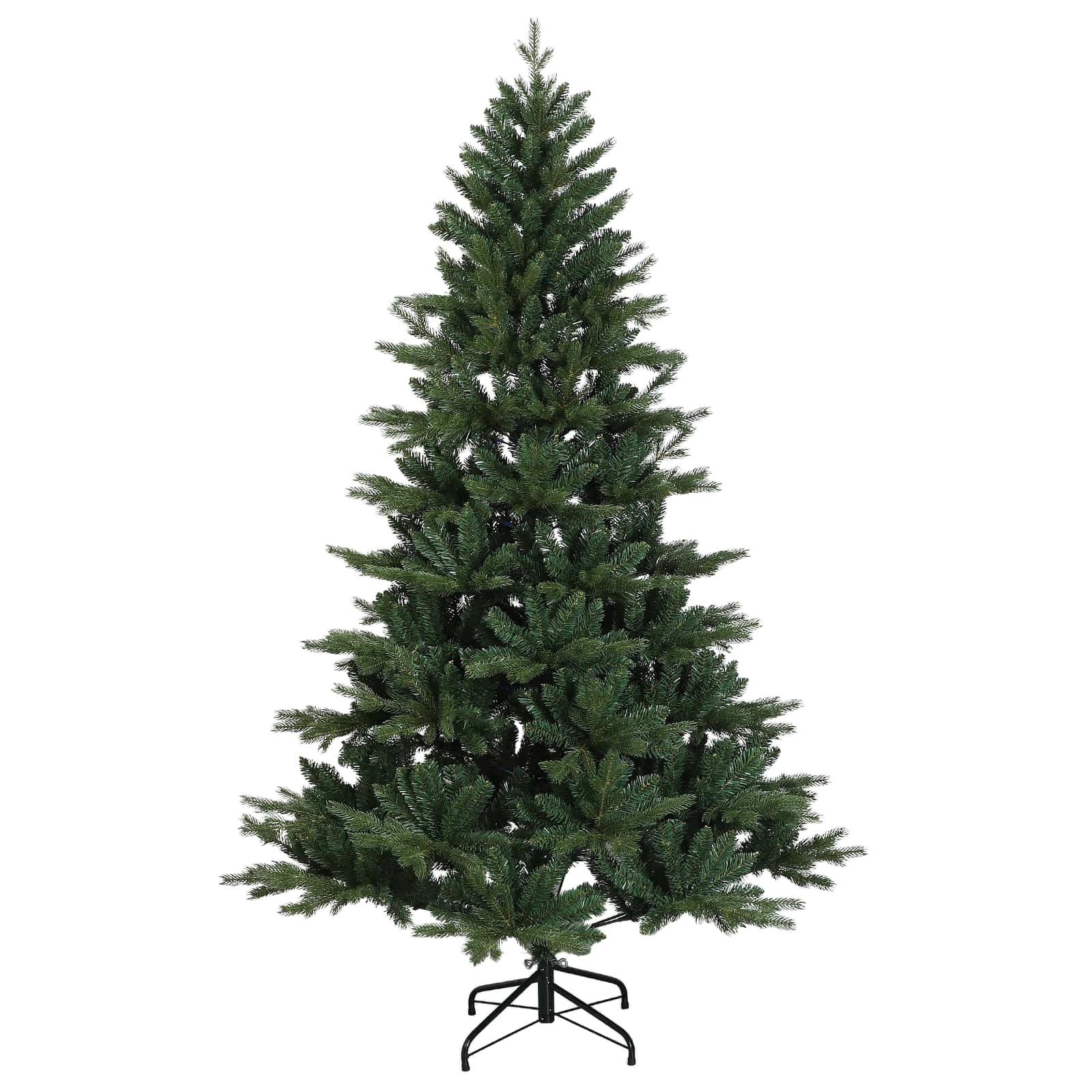 Albero di Natale Artificiale con Rami Pieghevoli 210 cm 300 LED