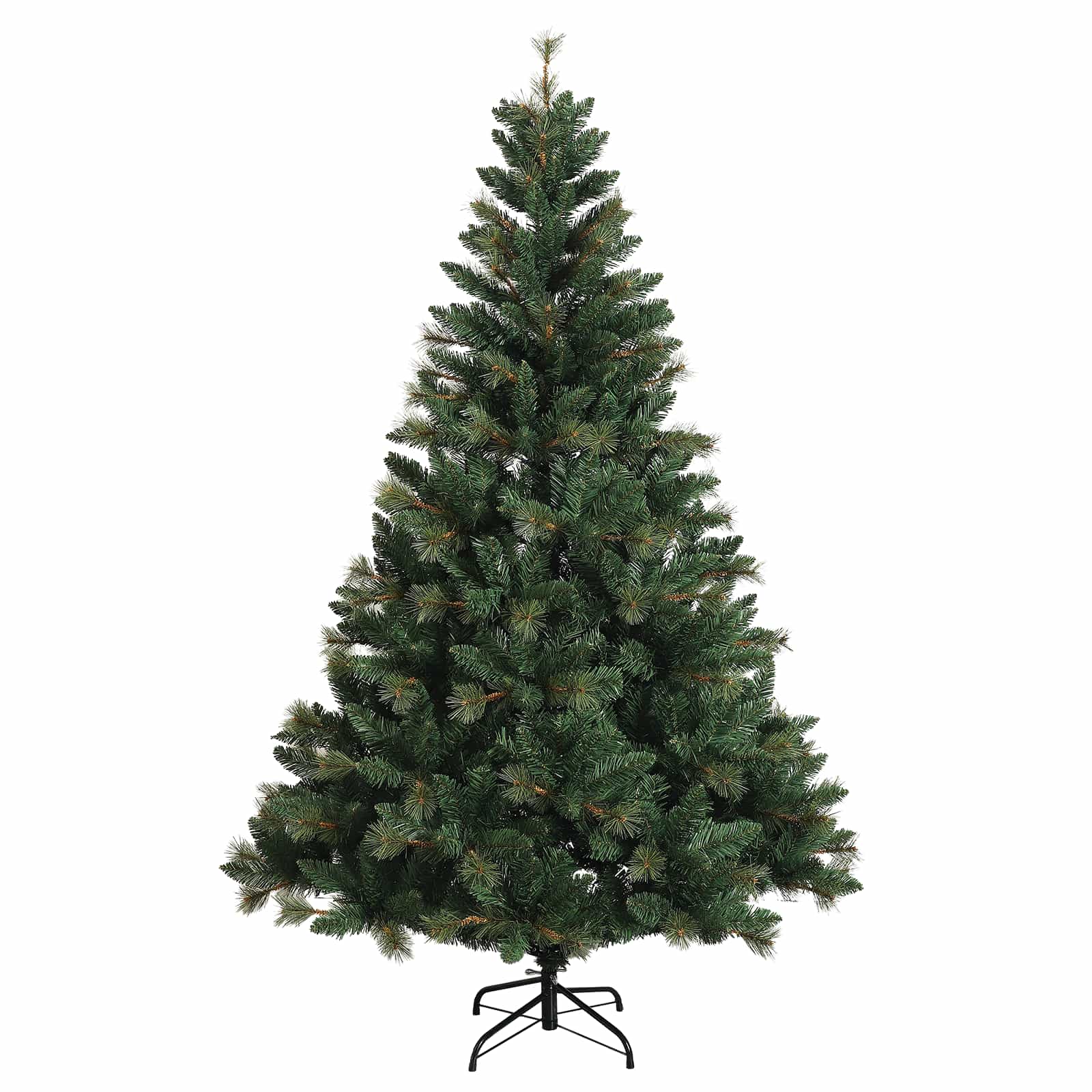 Albero di Natale Artificiale con Rami Pieghevoli 210 cm 300 LED