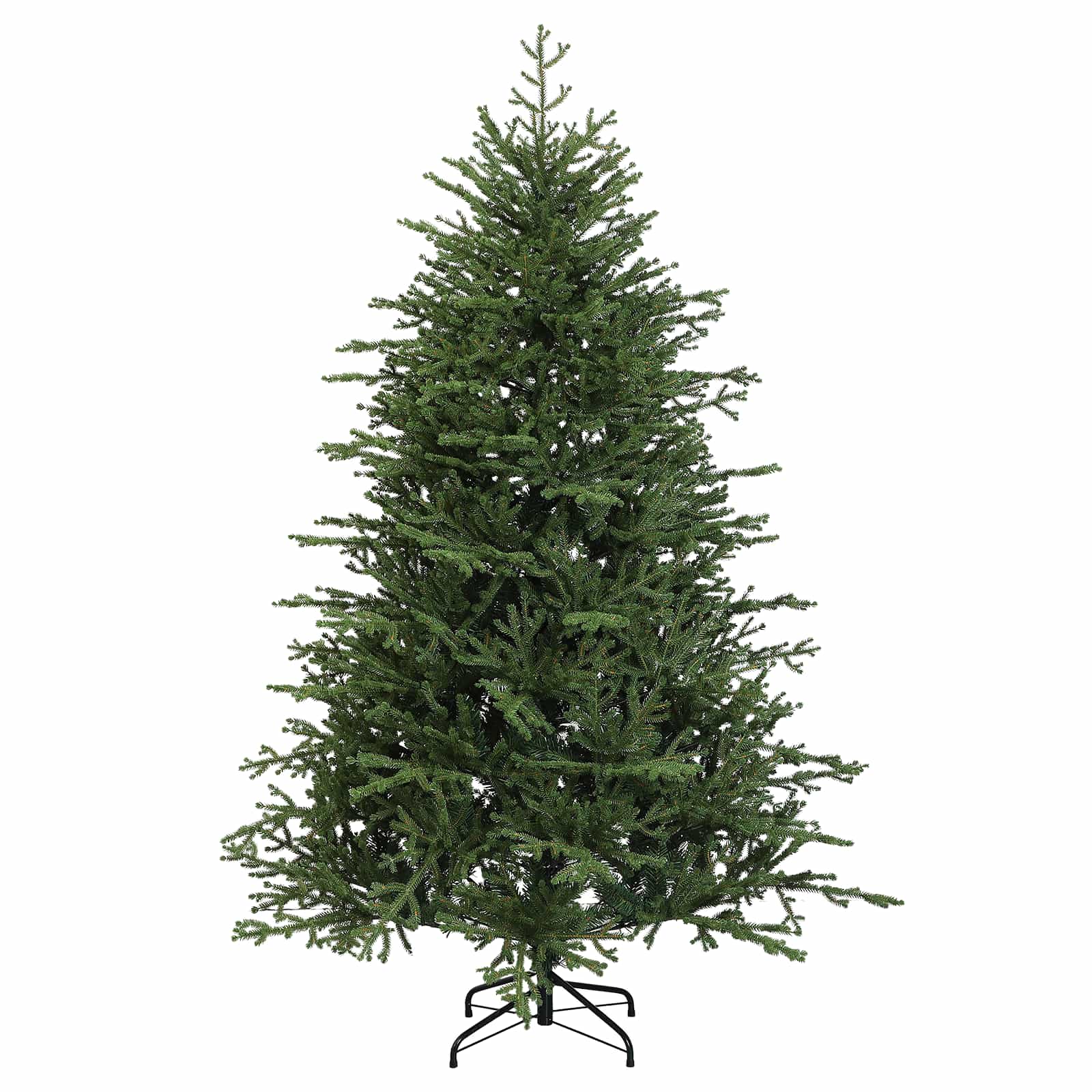 Albero di Natale Artificiale con Rami Pieghevoli 180 cm 300 LED