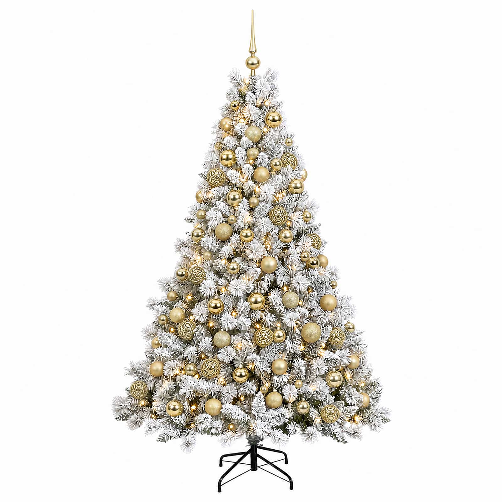 Albero di Natale Artificiale con Palline 240 cm 300 LED