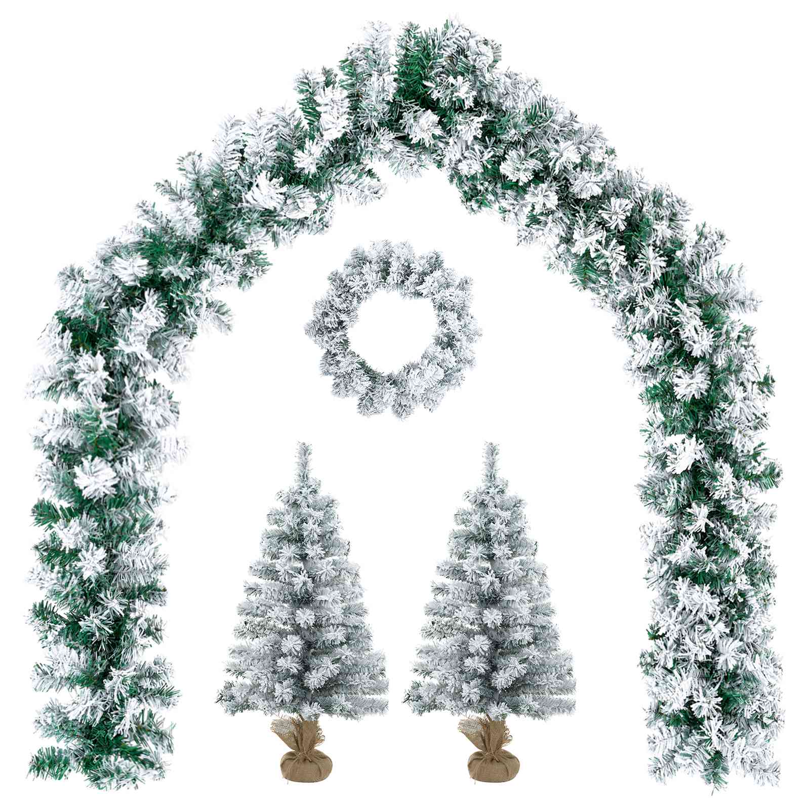 Albero di Natale Mini 45 cm PVC Bianco