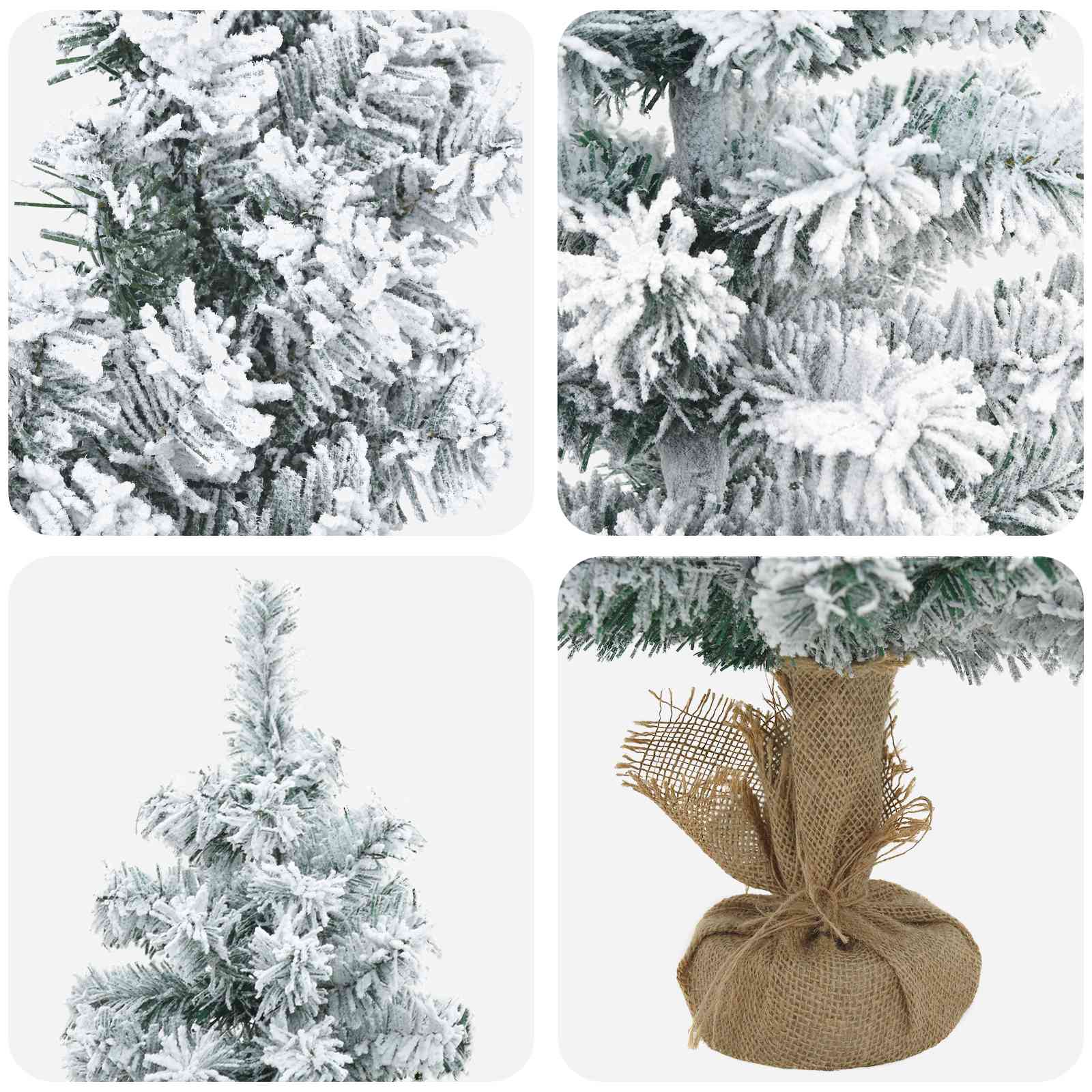 Albero di Natale Mini 45 cm PVC Bianco