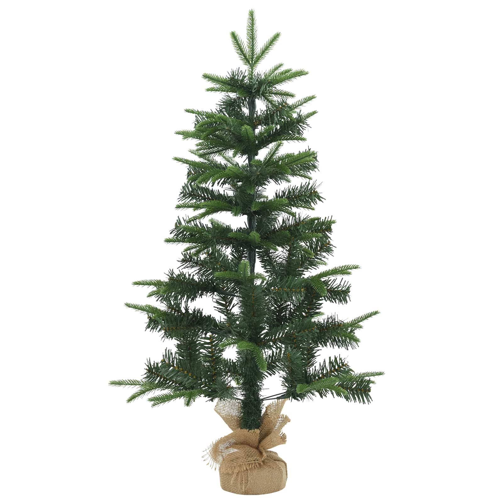 Set mini alberi di Natale 45 cm PVC e PE Verde
