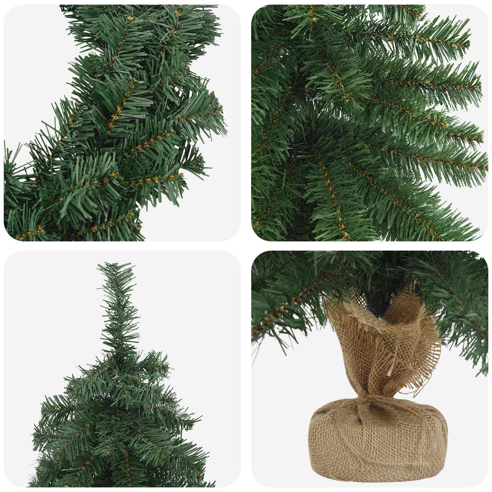 Set mini alberi di Natale 90 cm PVC Verde