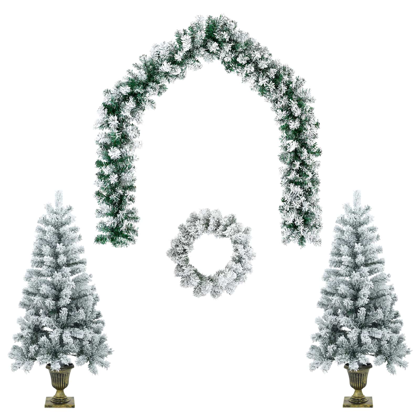 Albero di Natale Mini 120 cm PVC Bianco