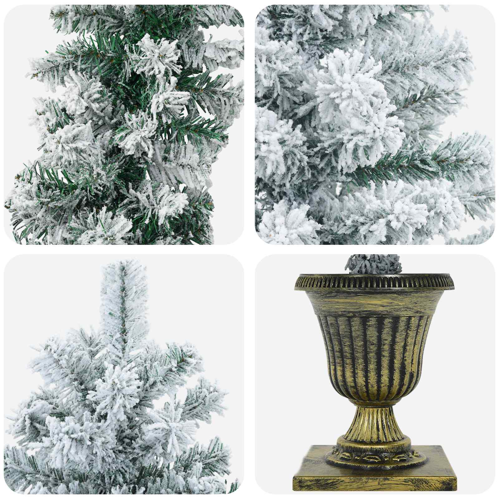 Albero di Natale Mini 120 cm PVC Bianco