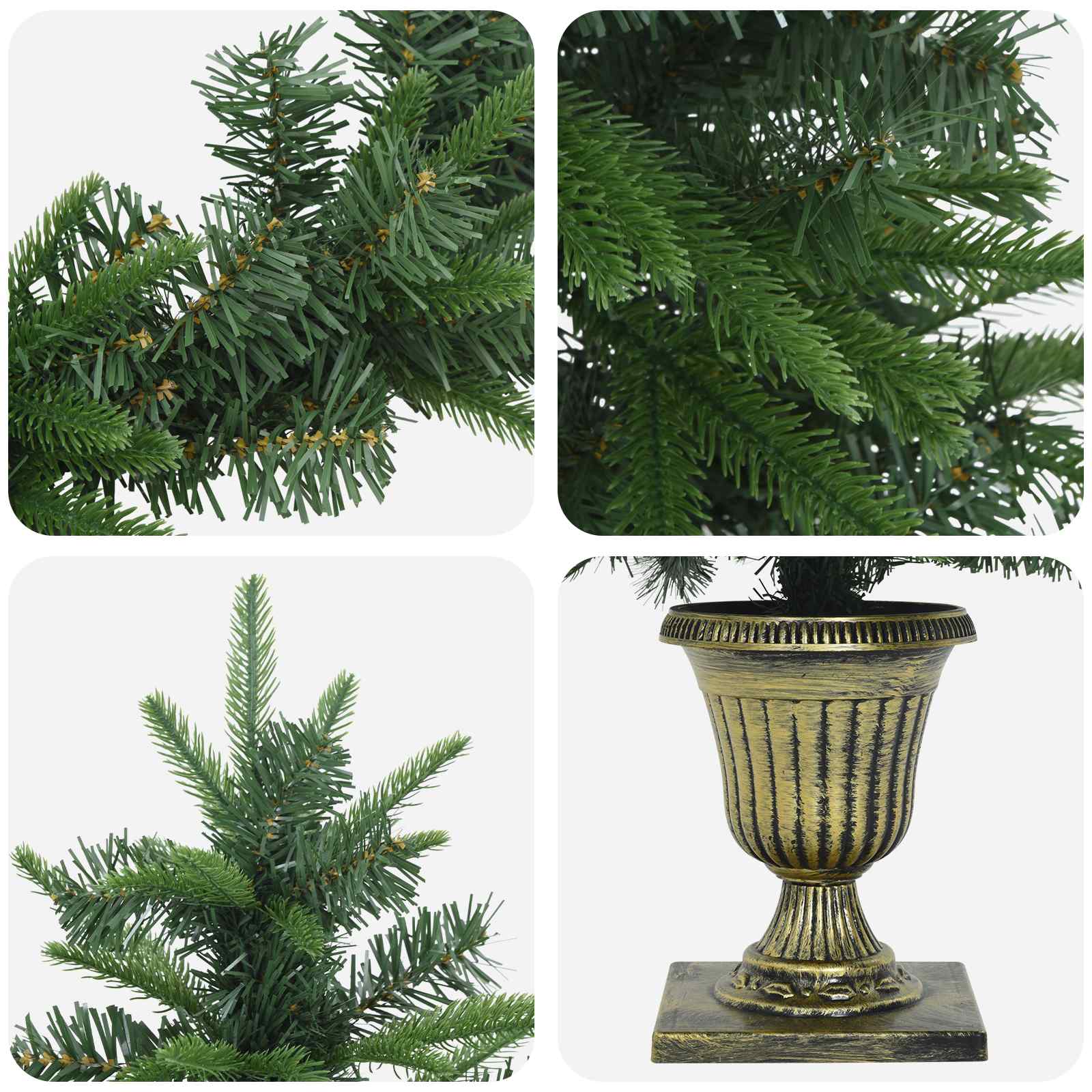 Albero di Natale Mini 120 cm PVC e PE Verde