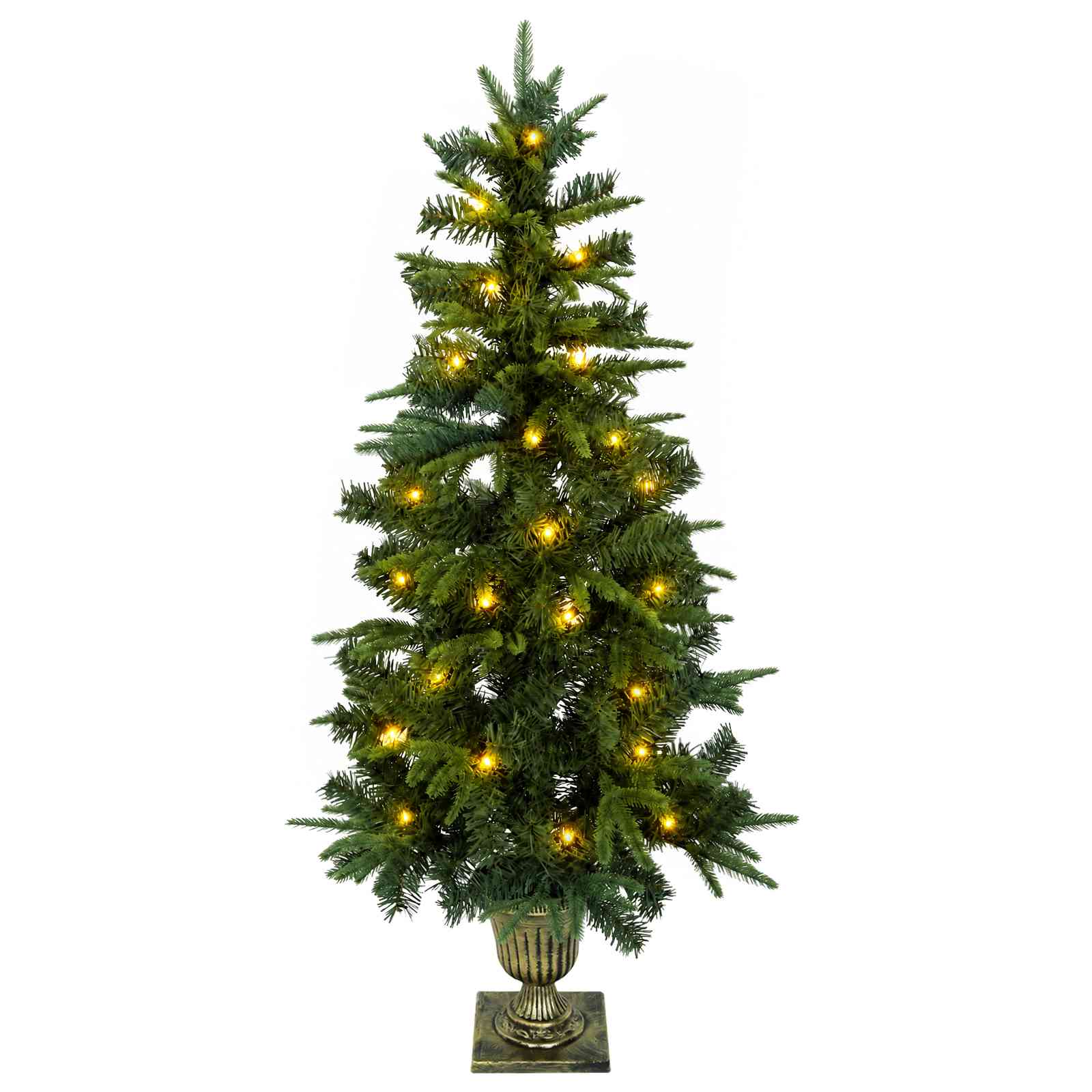 Set mini alberi di Natale 120 cm 275 LED Bianco caldo PVC e PE