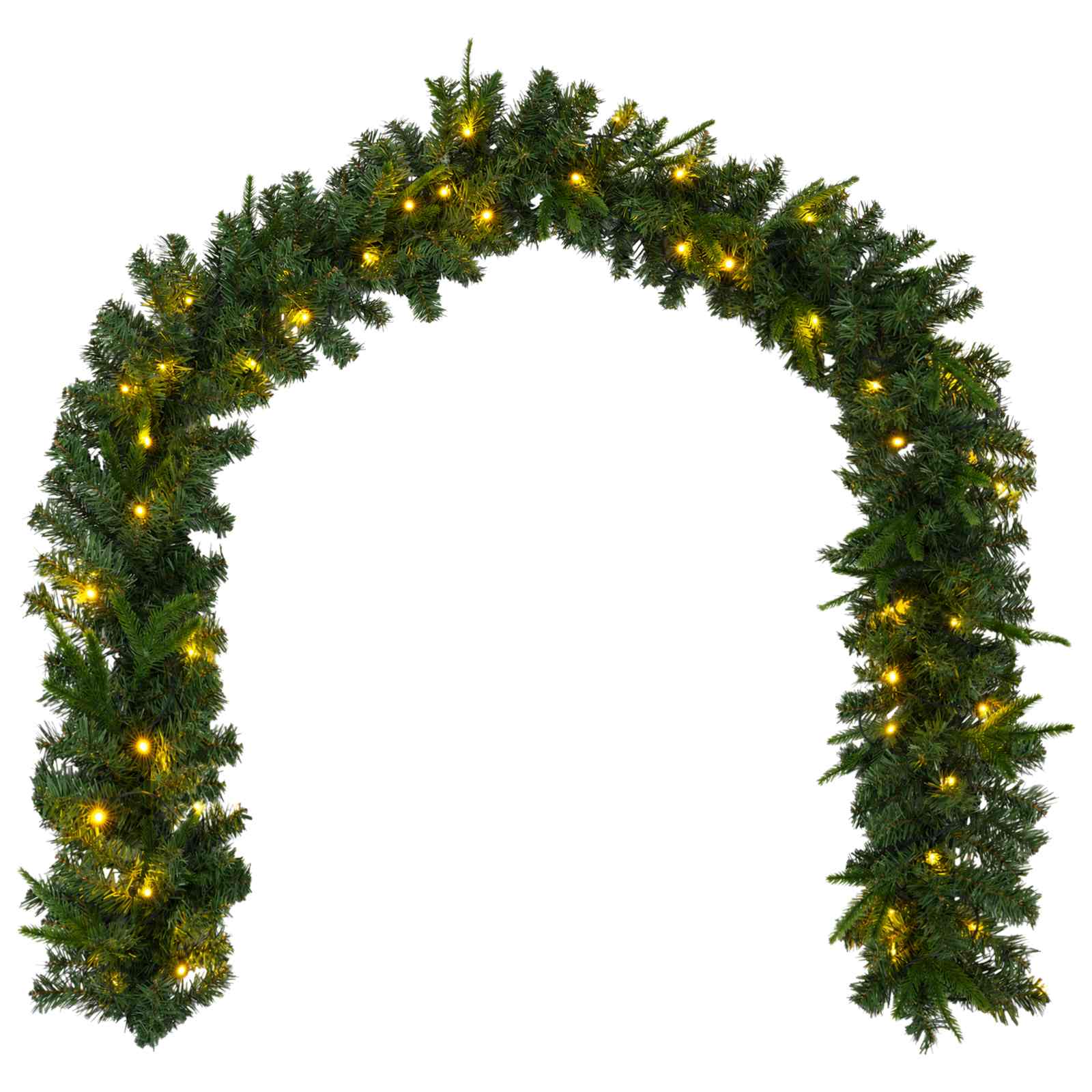Set mini alberi di Natale 120 cm 275 LED Bianco caldo PVC e PE