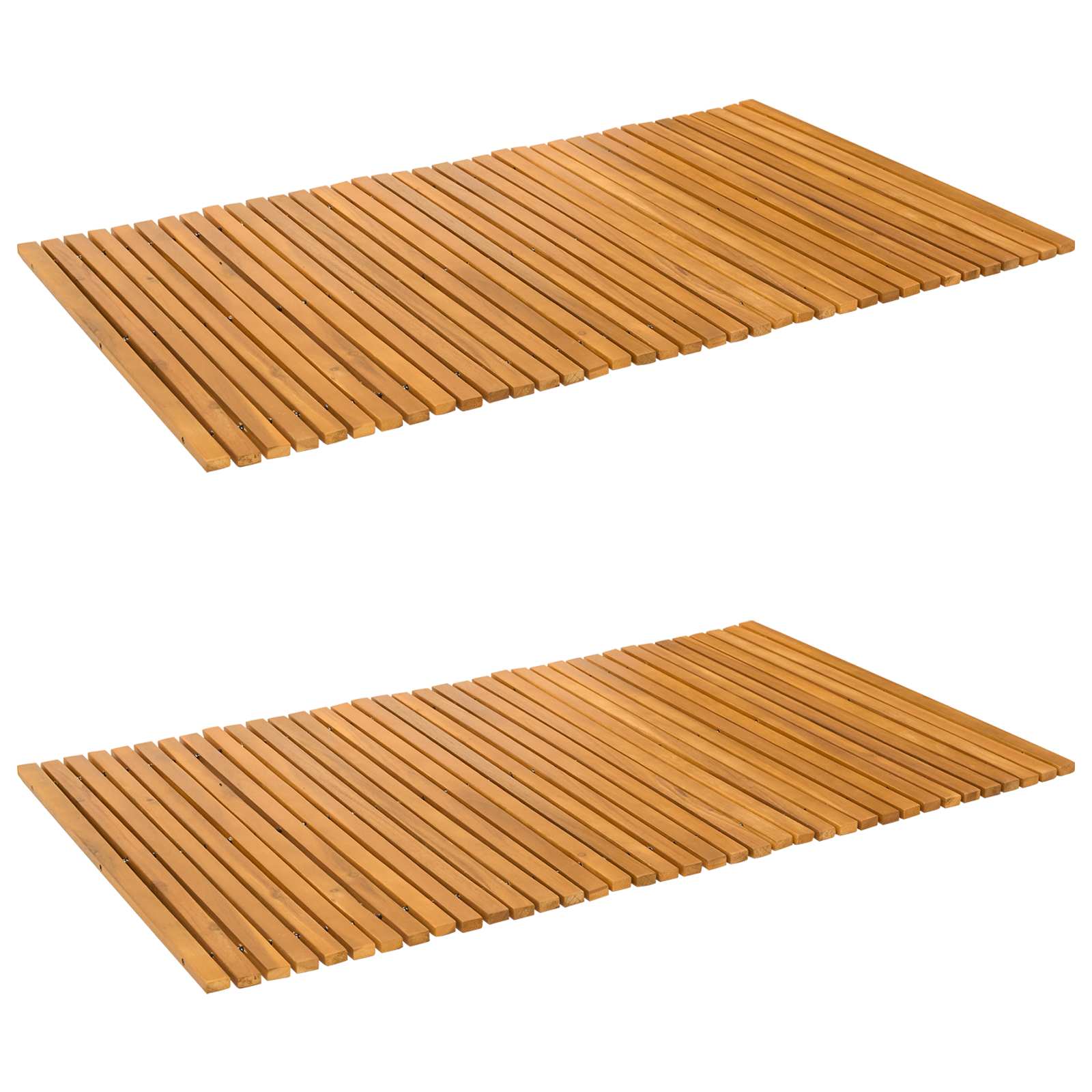 Tappeto da bagno 2 pz Naturale 100 x 60 cm