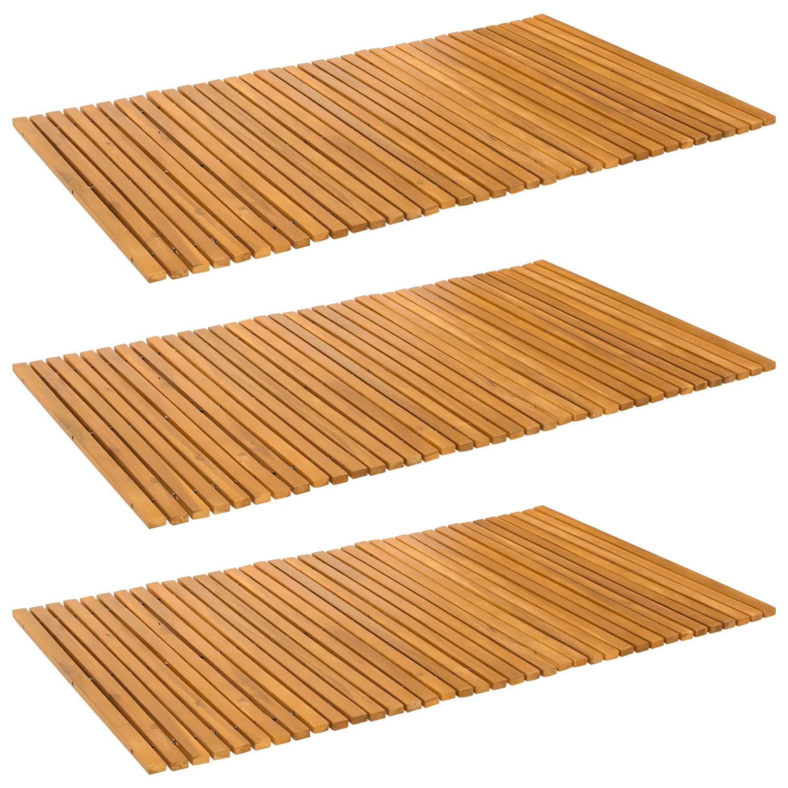 Tappeto da bagno 3 pz Naturale 100 x 60 cm