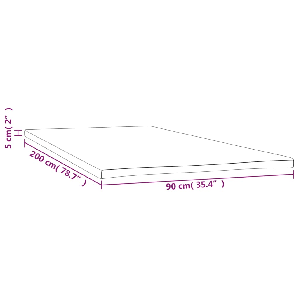 Coprimaterasso 90x200x5 cm