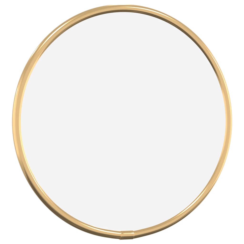 Specchio da Parete Dorato Ø 20 cm Rotondo