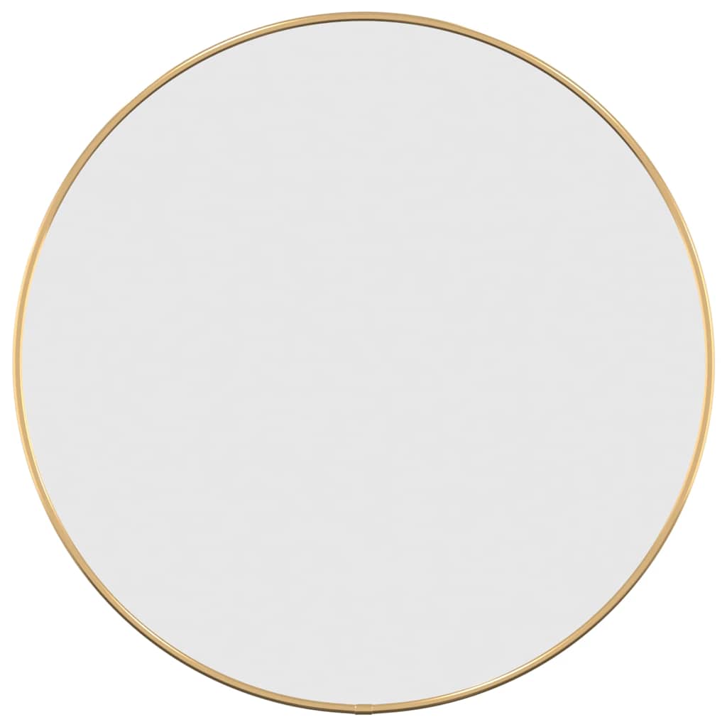 Specchio da Parete Dorato Ø 50 cm Rotondo