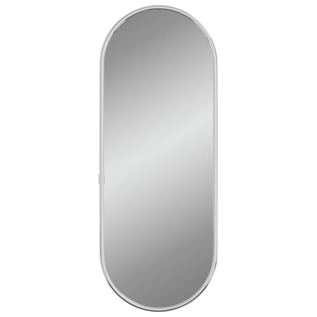 Specchio da Parete Argento 40x15 cm Ovale