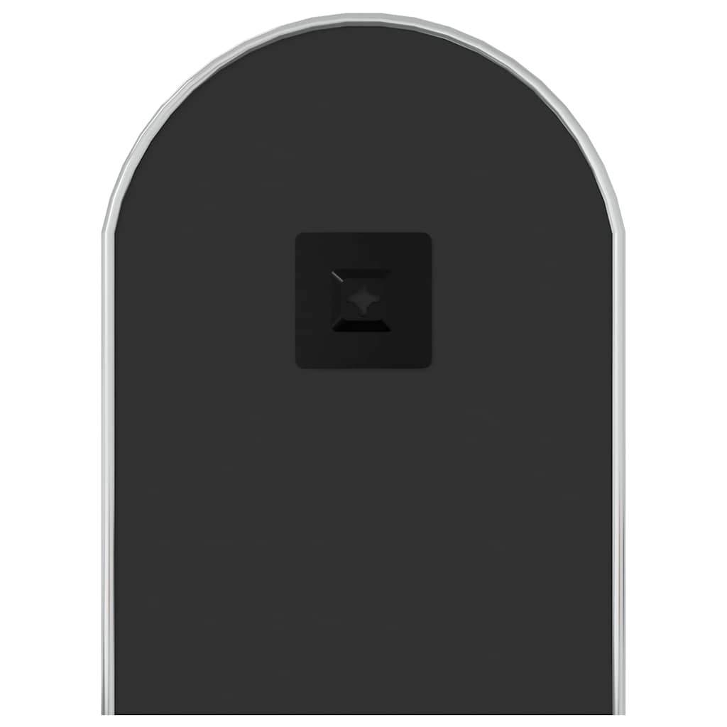 Specchio da Parete Argento 60x25 cm Ovale