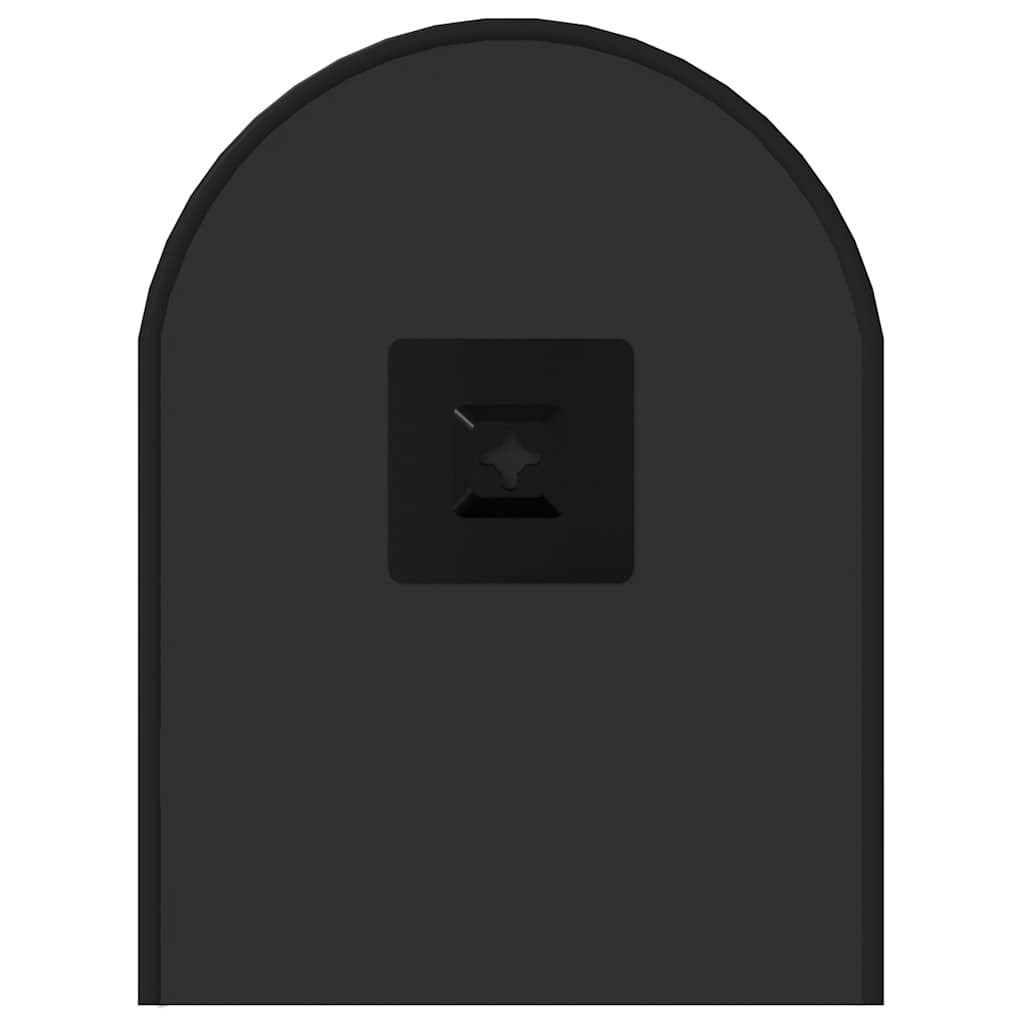 Specchio da Parete Nero 50x20 cm Ovale