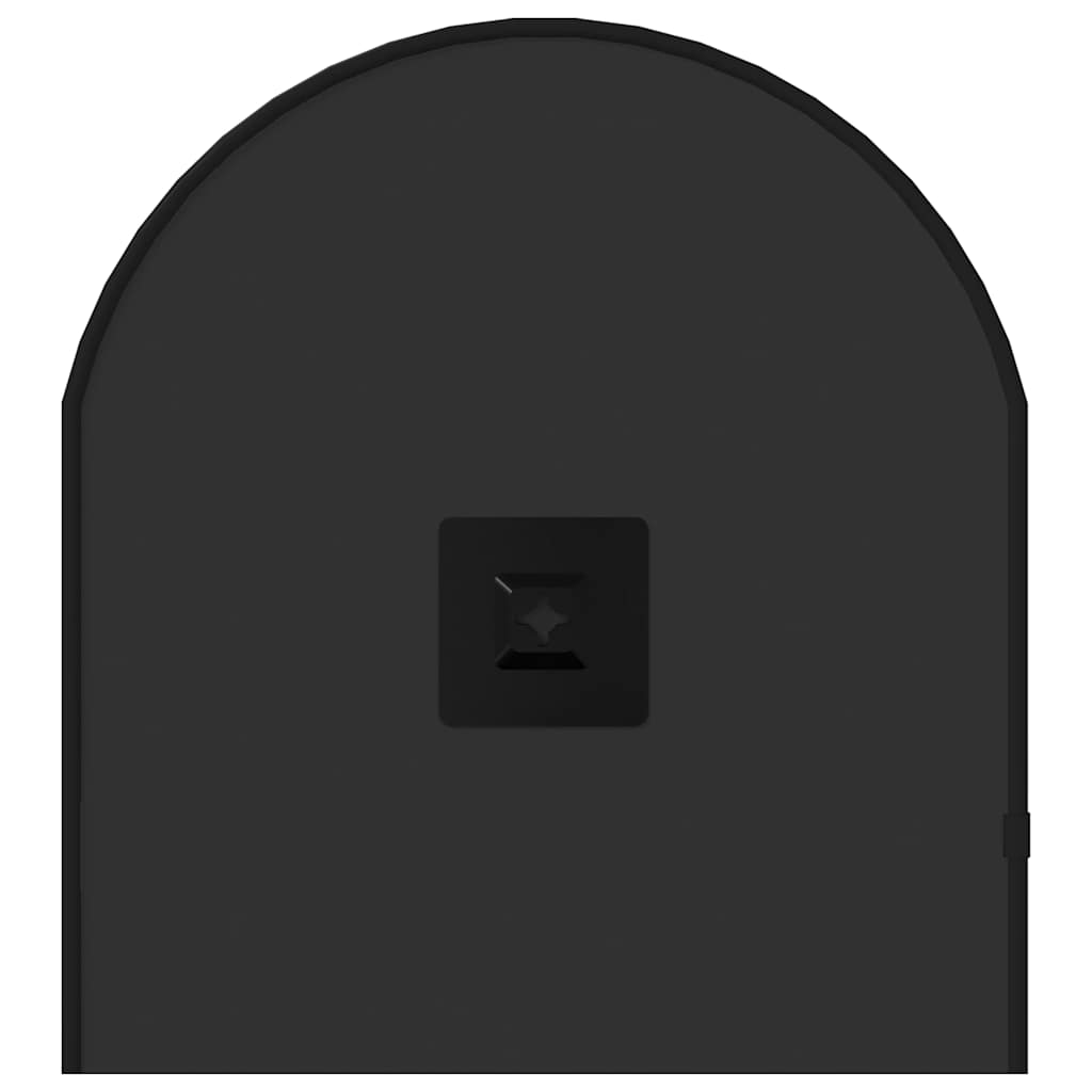 Specchio da Parete Nero 70x30 cm Ovale