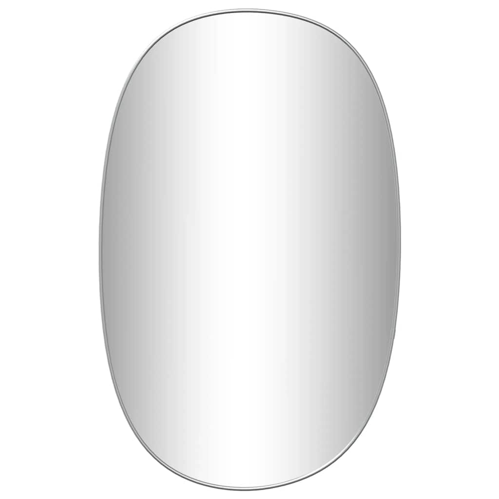 Specchio da Parete Argento 80x50 cm